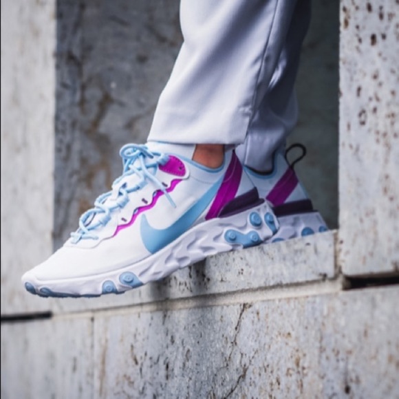 Nike React Element 55 Psychic Blue - Picture 5 of 8